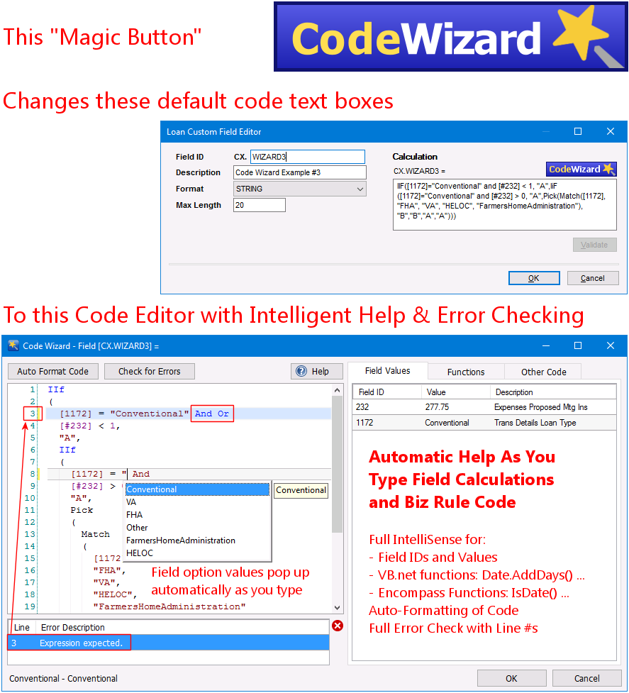 EncompDEV Code Wizard For Ellie Mae Encompass EncompDEV Code Wizard For Ellie Mae Encompass